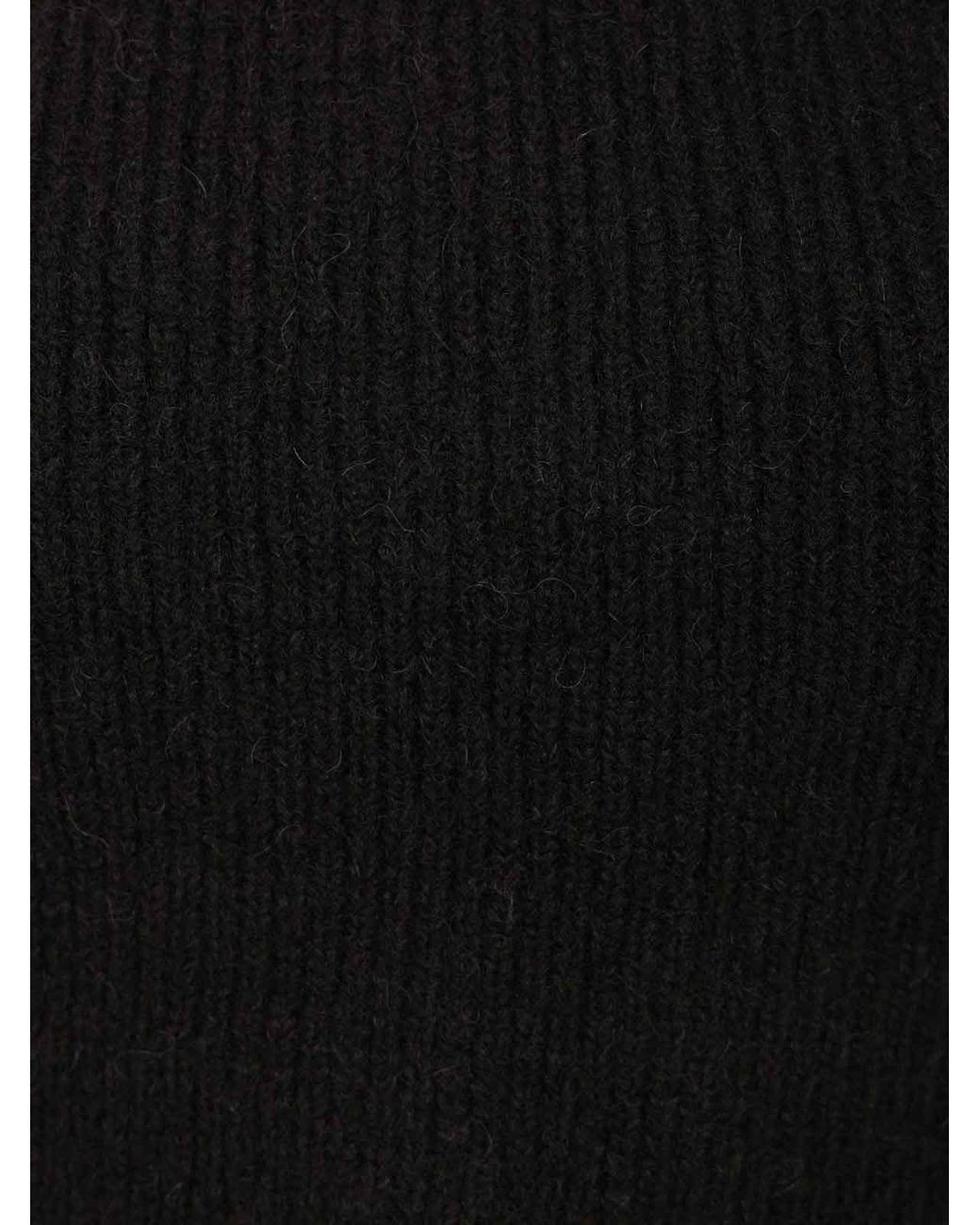 ROTATE BIRGER CHRISTENSEN Black Crew Neck Sweater