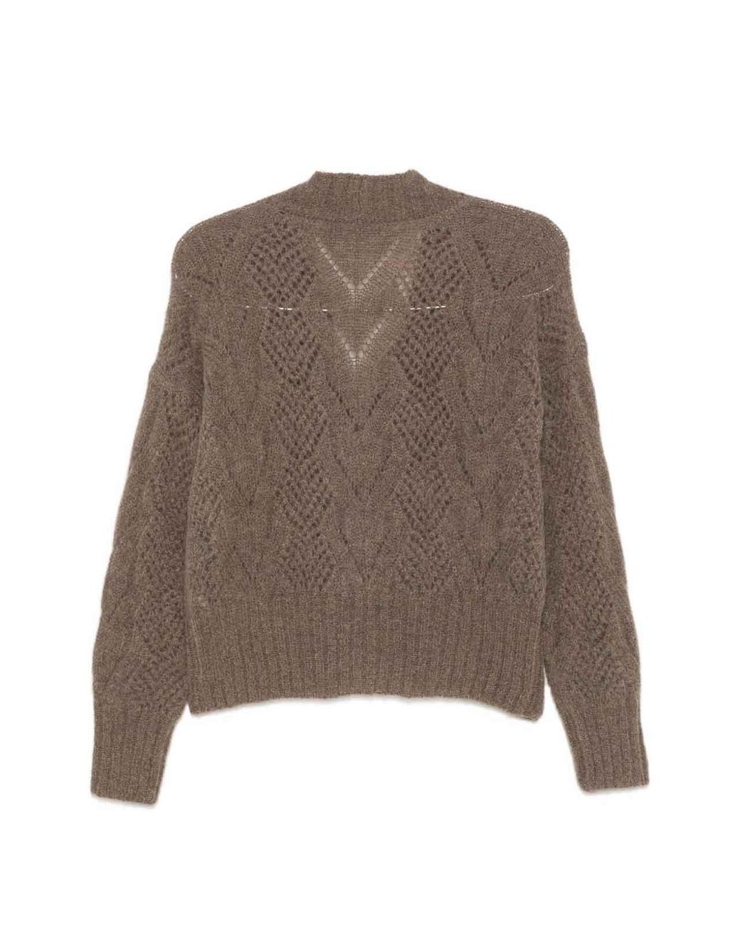D. EXTERIOR Brown Sweater