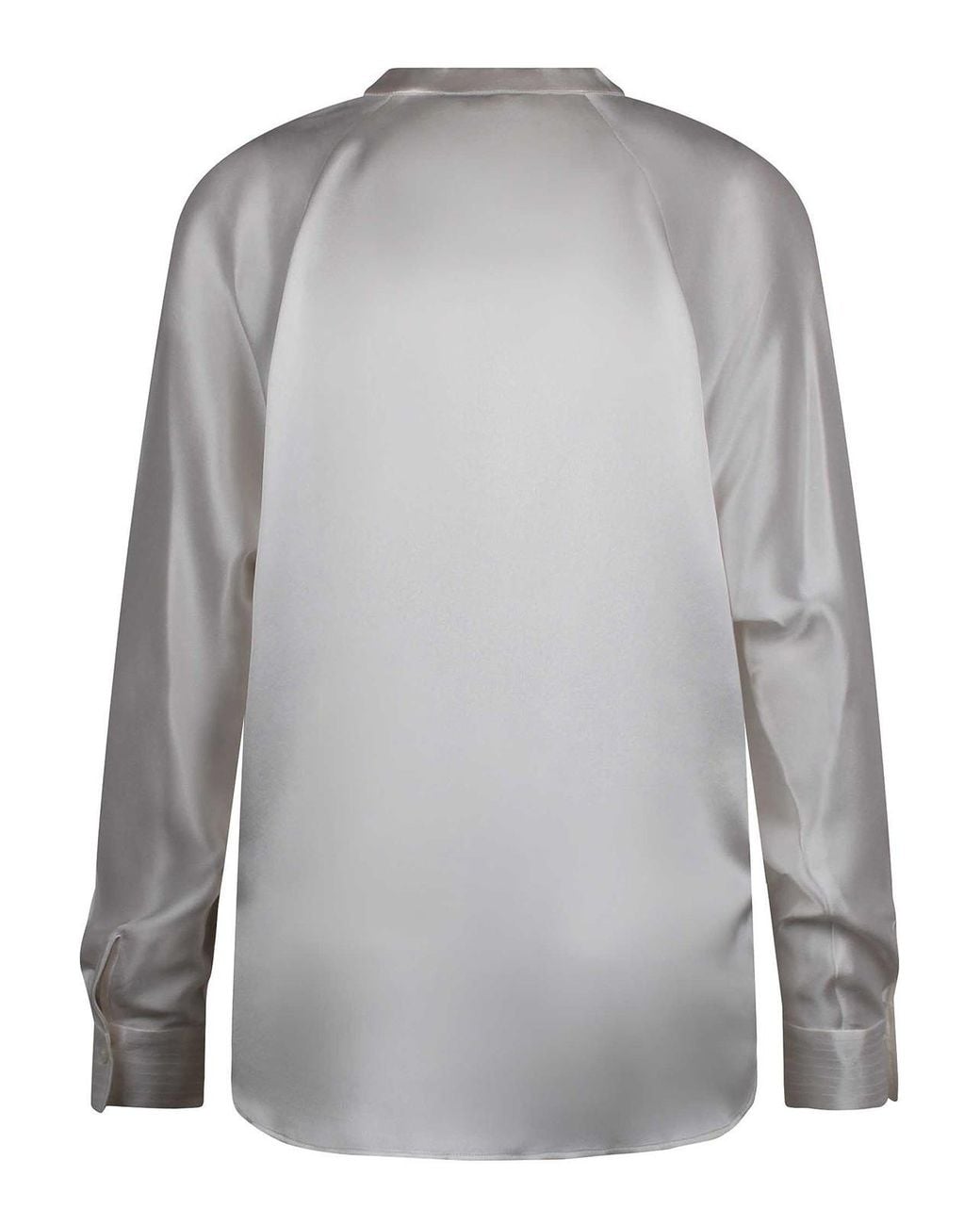 Vince Gray Blouse With V -Neck