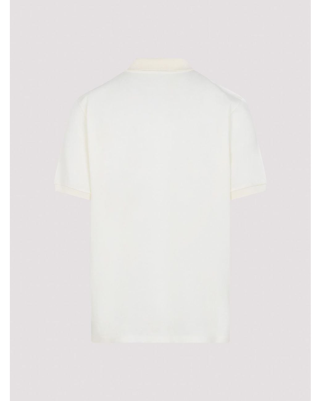 Ralph Lauren White Cotton Polo for men