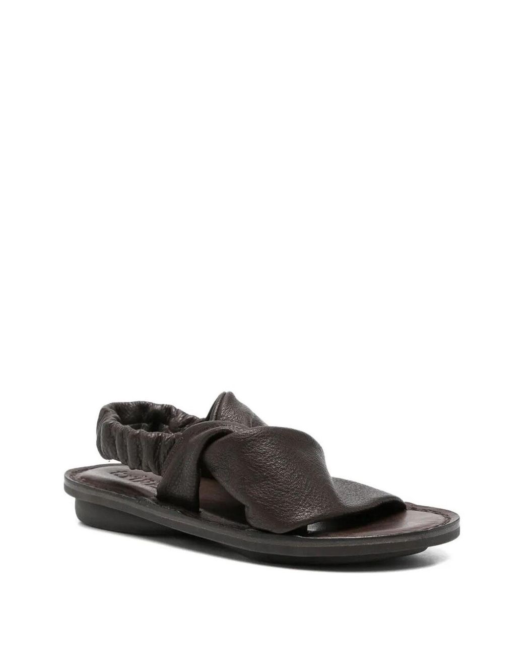 Trippen Black Embrace Flat Sandals