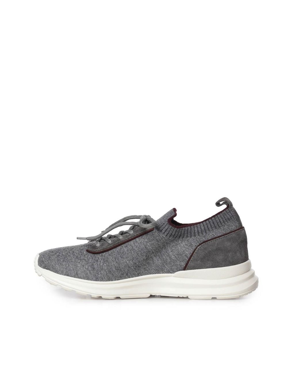 Eleventy Gray Nylon And Wool Blend Sneakers for men
