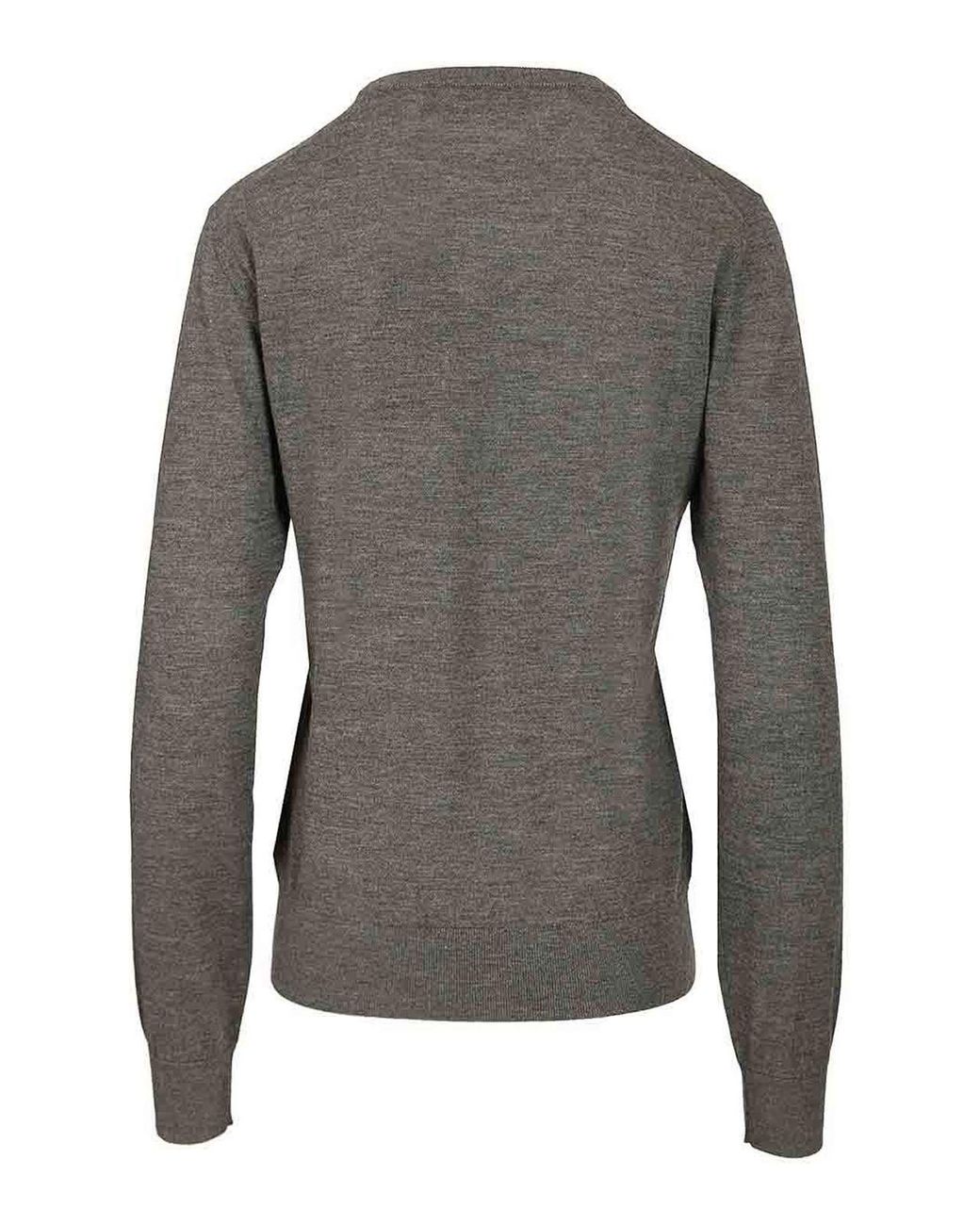 Dolce & Gabbana Gray Cashmere Sweater