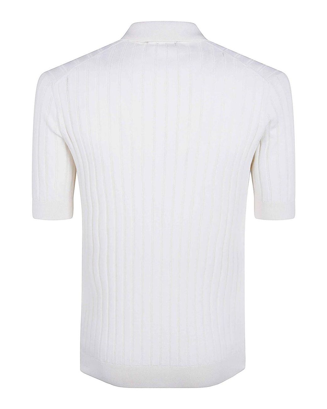 FILIPPO DE LAURENTIIS White Short Sleeves Polo Shirt for men