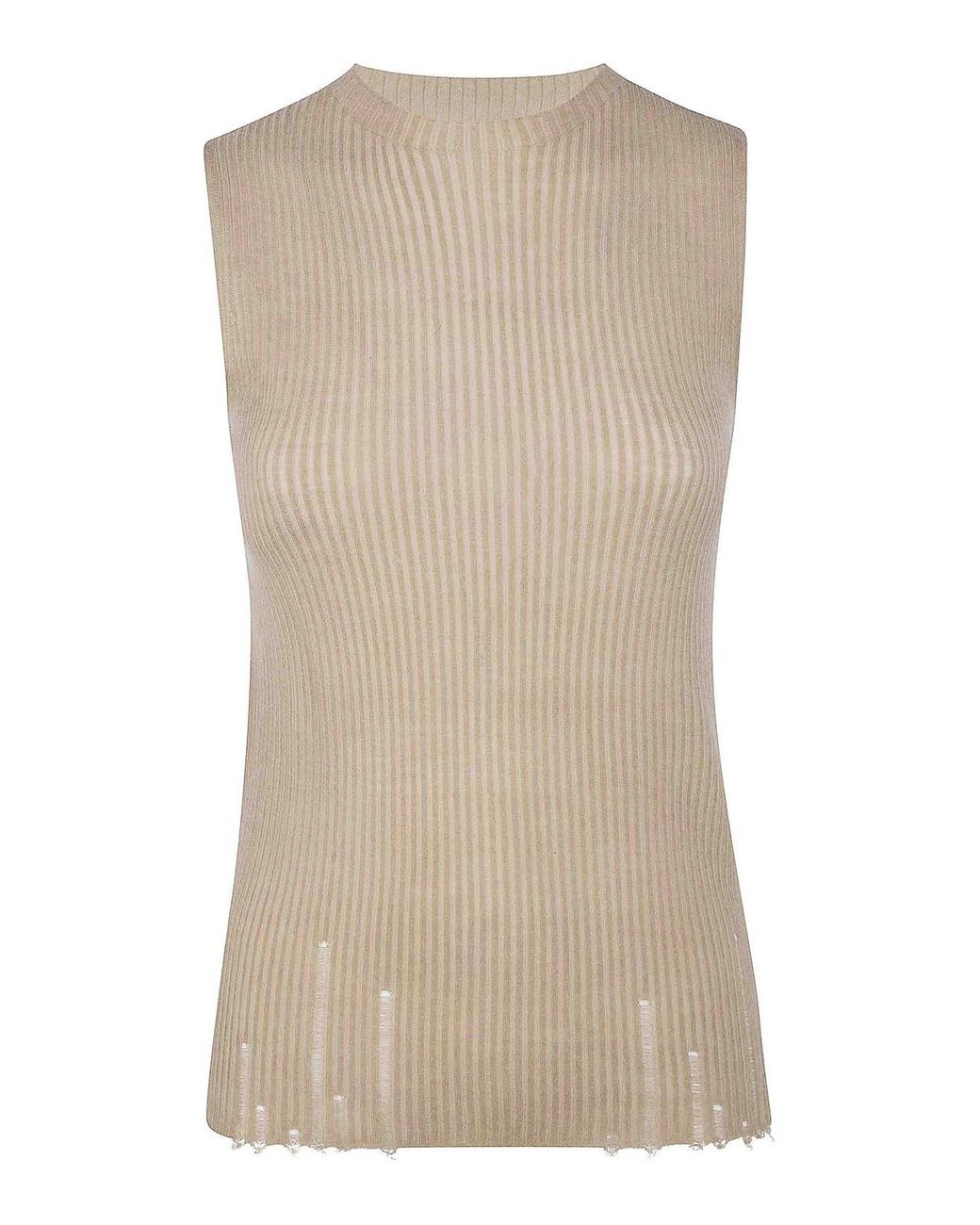 Uma Wang Natural Sleeveless Top