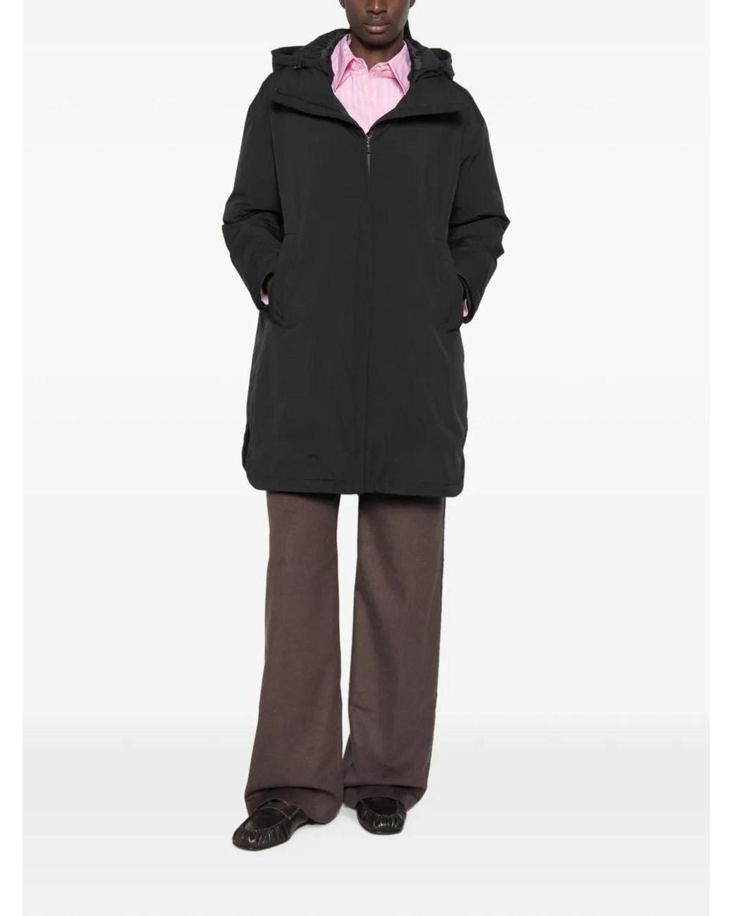 Herno Black Jacket Hooded Puff