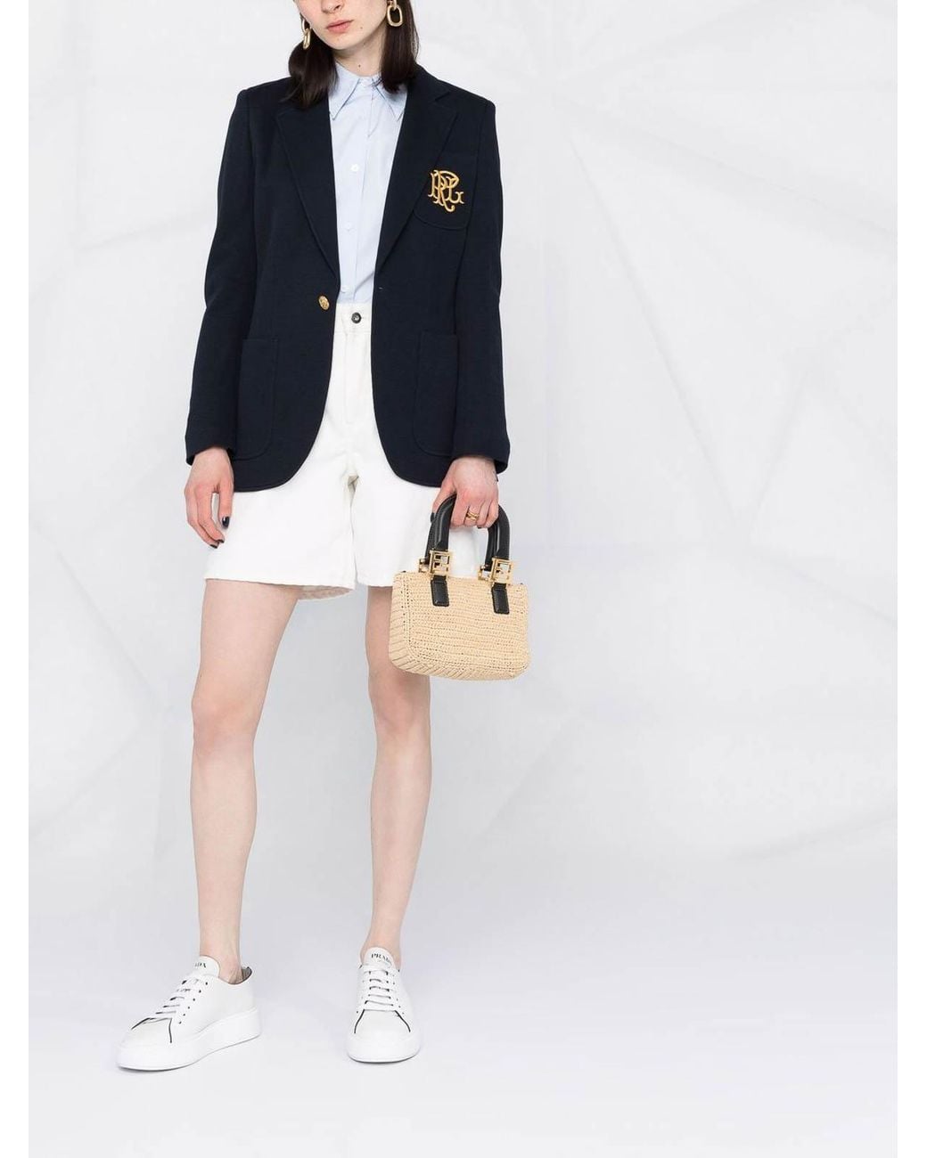 Polo Ralph Lauren Blue Double-Knit Jacquard Blazer