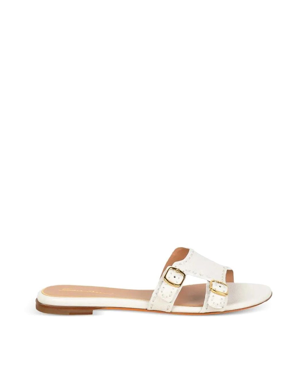Santoni Natural Didi Slippers Flat