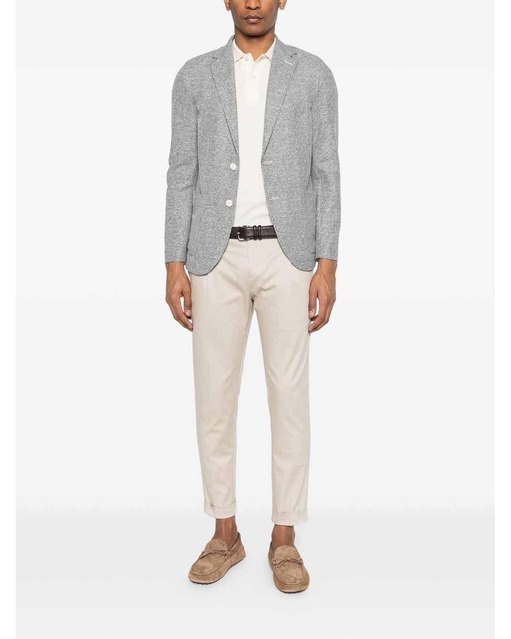 Circolo 1901 Gray Blazer Jacket With Pockets for men