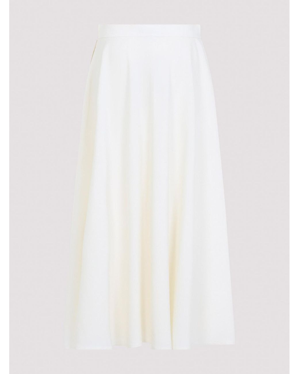 Ralph Lauren White Kenzie Line Skirt