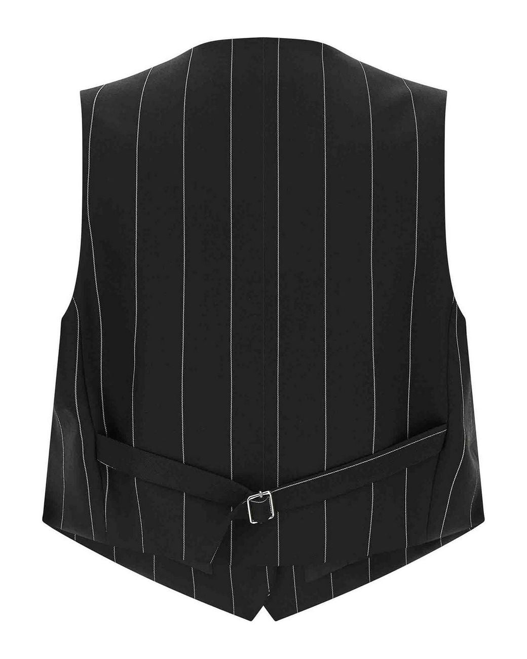 Federica Bonifaci Black Pinstriped Cropped Vest