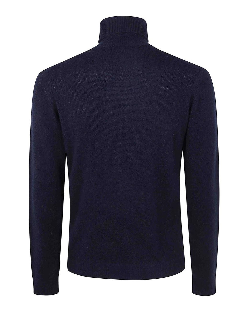 Nuur Blue Long Sleeves Turtle Neck Sweater for men