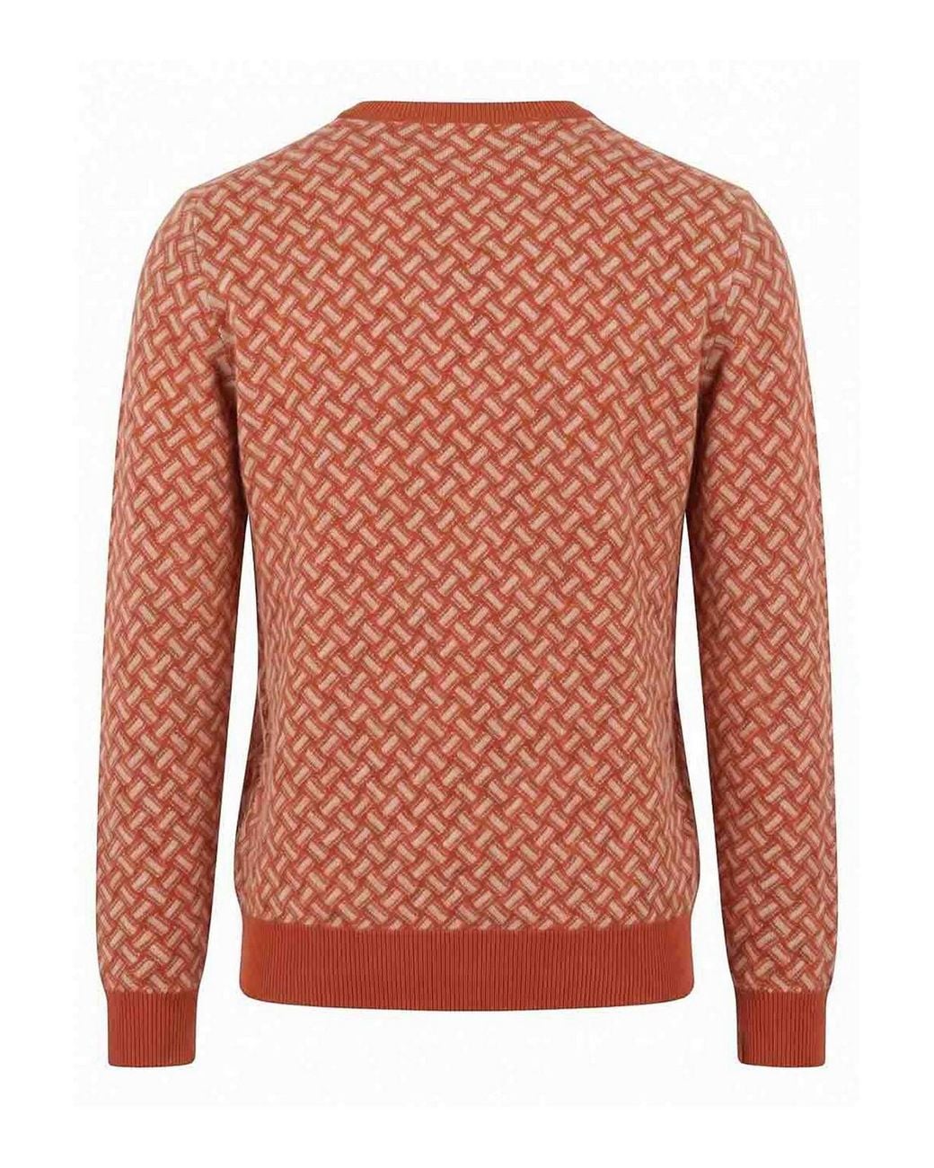 Drumohr Rundhalspullover in Orange für Herren