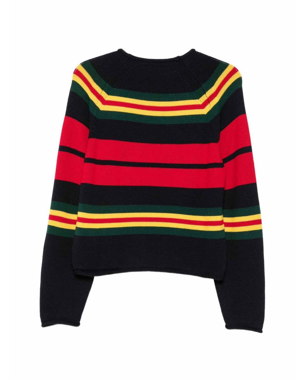 Semicouture Red Aliyah Crew-Neck Knit Sweater