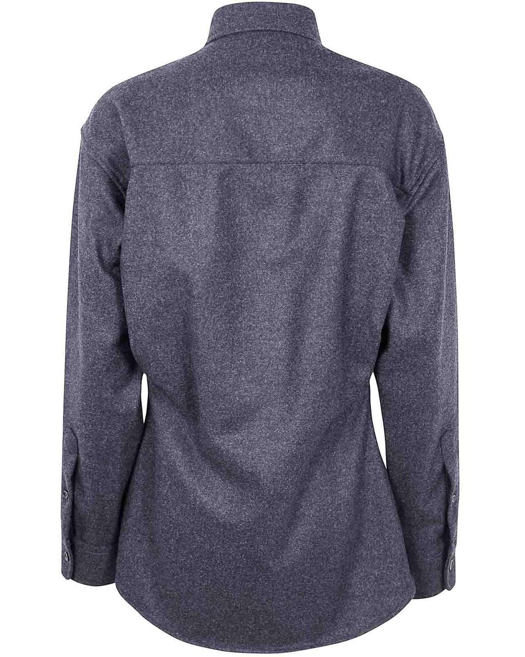 DARKPARK Blue Anne Wool Tailored Shirt