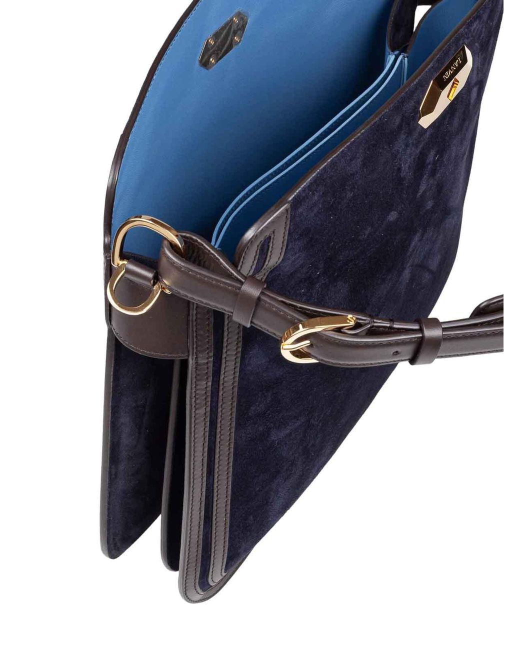 Lanvin Blue Compagnon Shoulder Bag