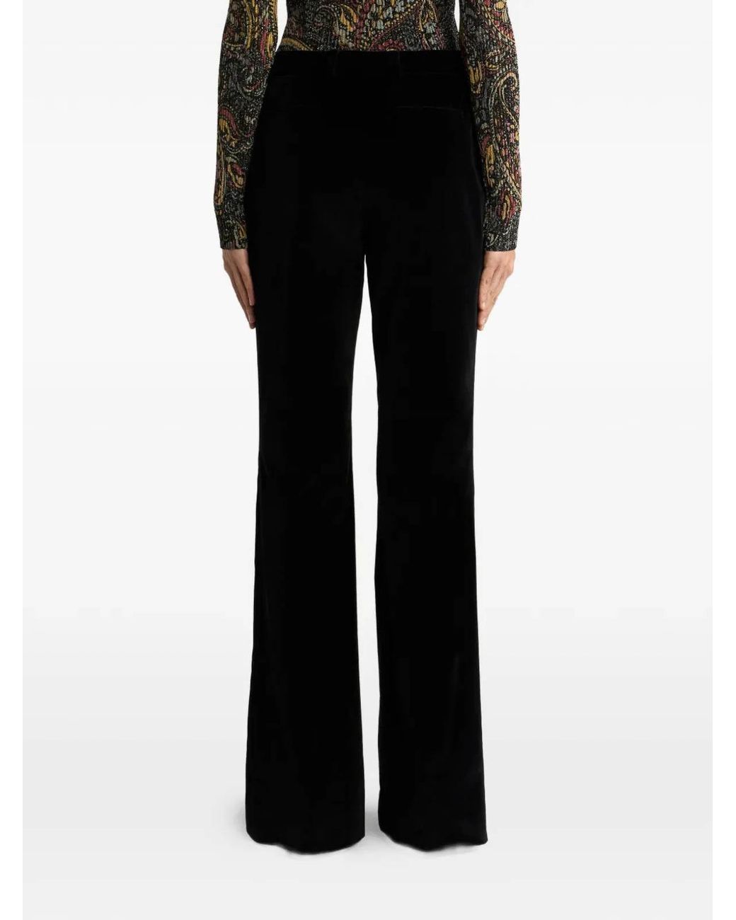 Etro Black Velvet Trousers