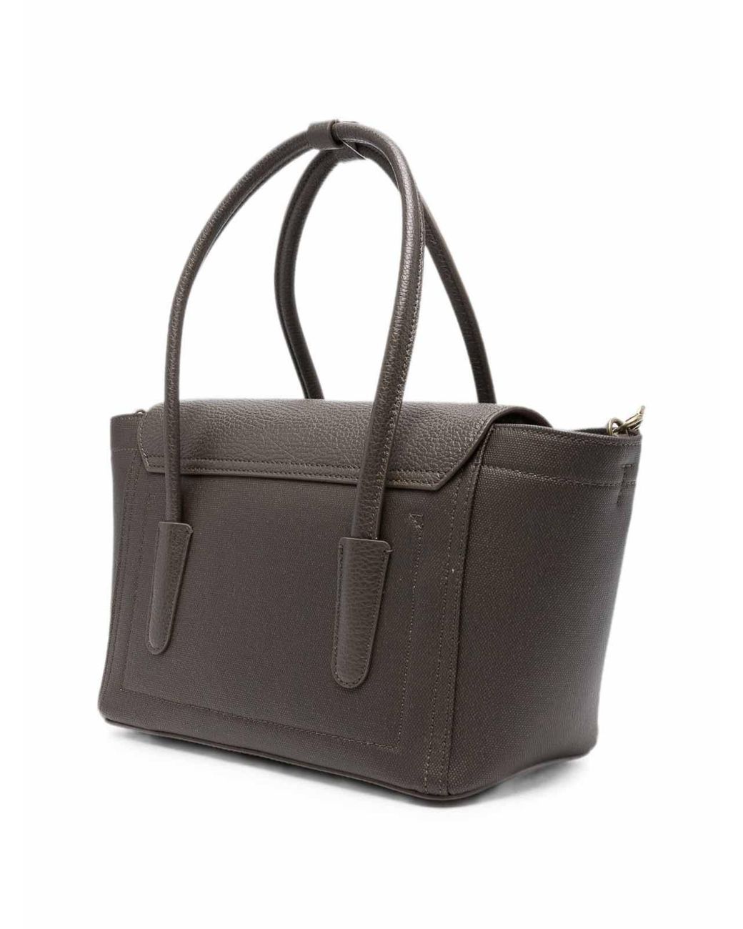 Coccinelle Brown Leather Bag With Suede Details