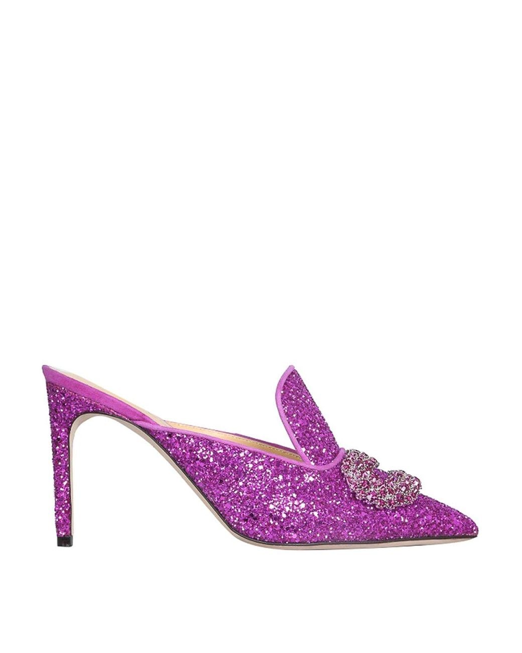 Giannico Purple Daphne Pumps
