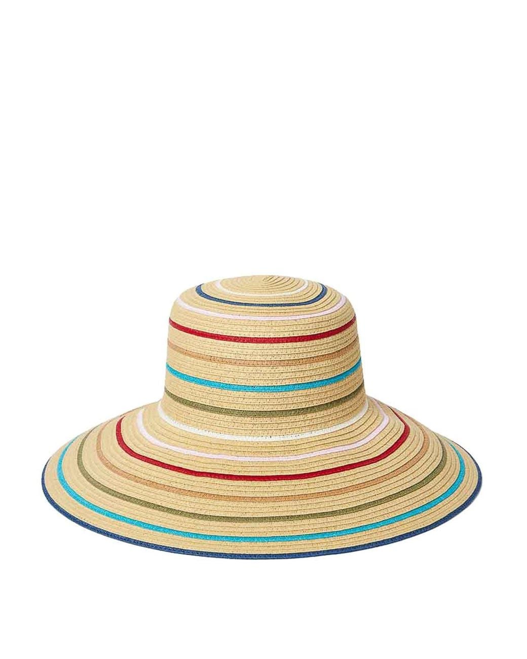 Paul Smith Natural Classic Multistripe Raffia Hat Ps
