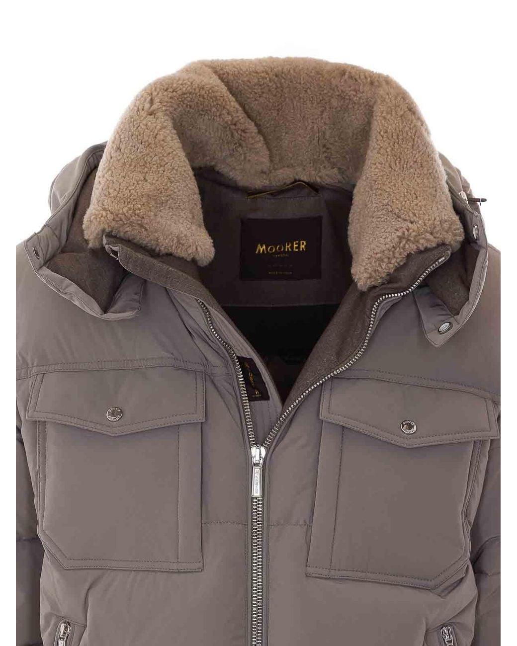 Moorer Gray Alarick Down Jacket for men