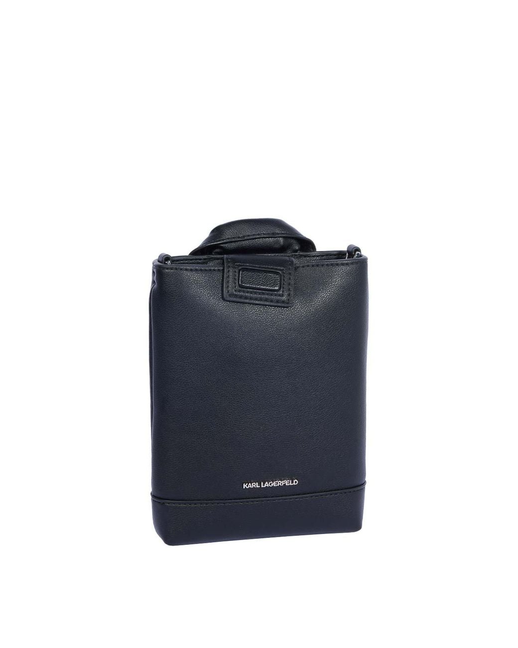 Karl Lagerfeld Black Ikon Crossbody Biker Jacket Bag