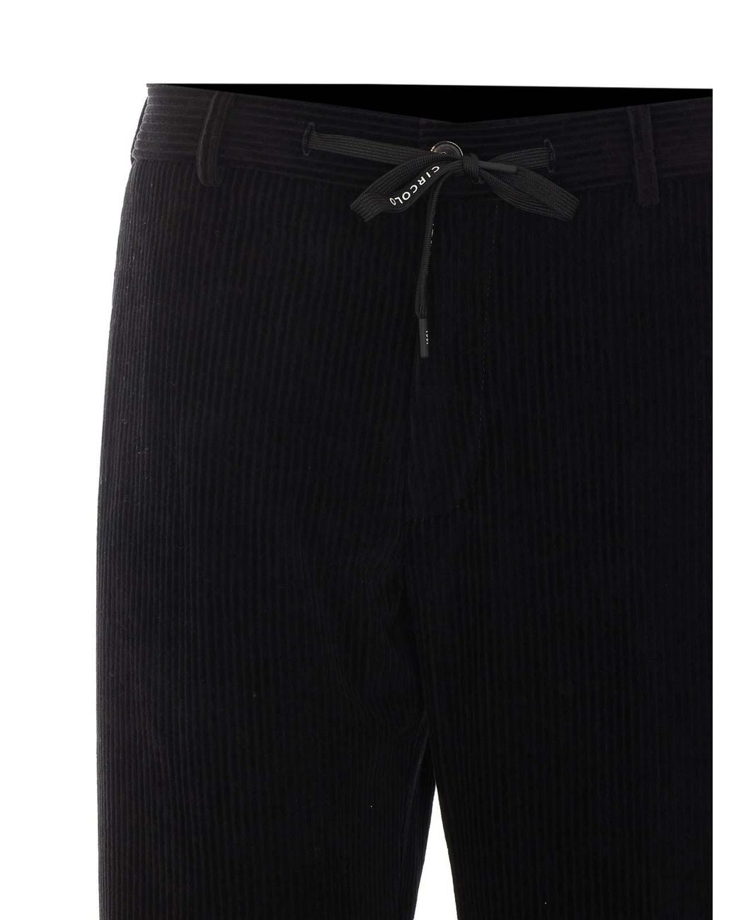 Circolo 1901 Black Velvet Pants for men