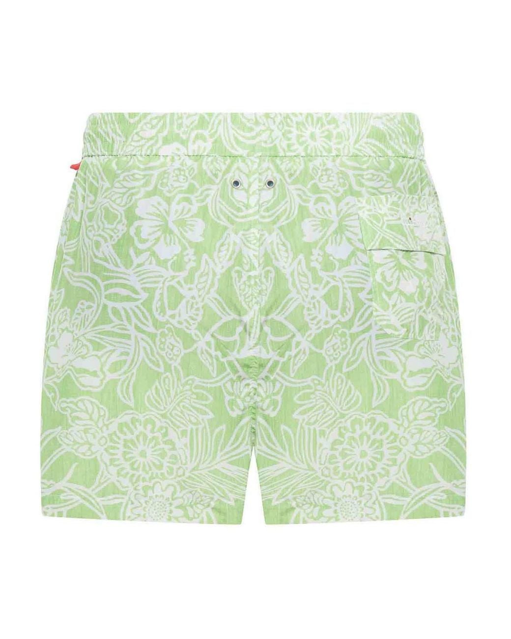 Kiton Green Swimsuit for men