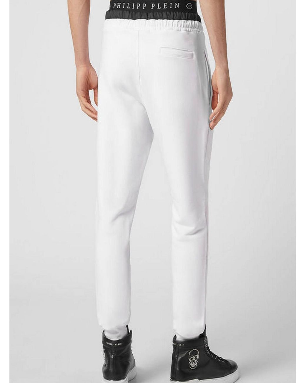 Philipp Plein White Jump Sweats