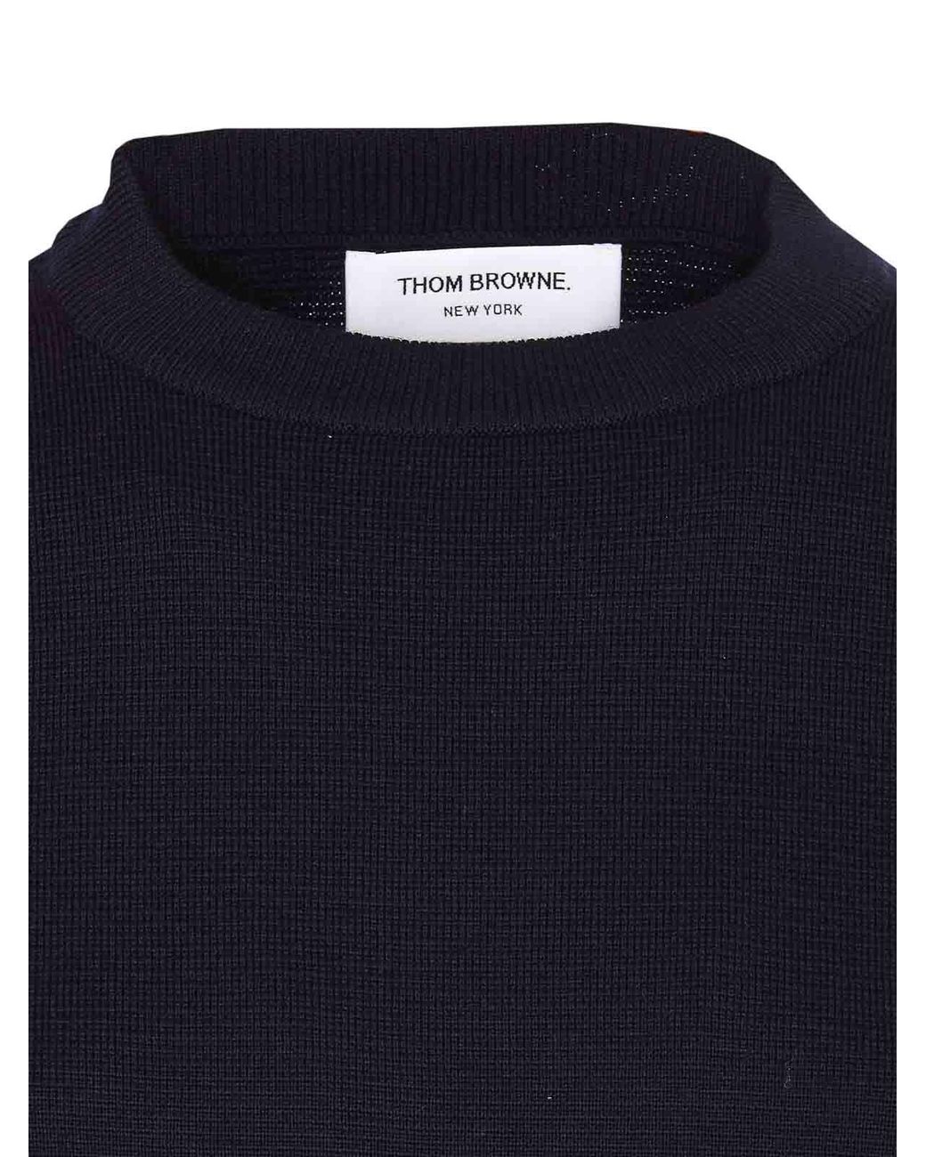 Pull Col Rond Thom Browne en coloris Blue