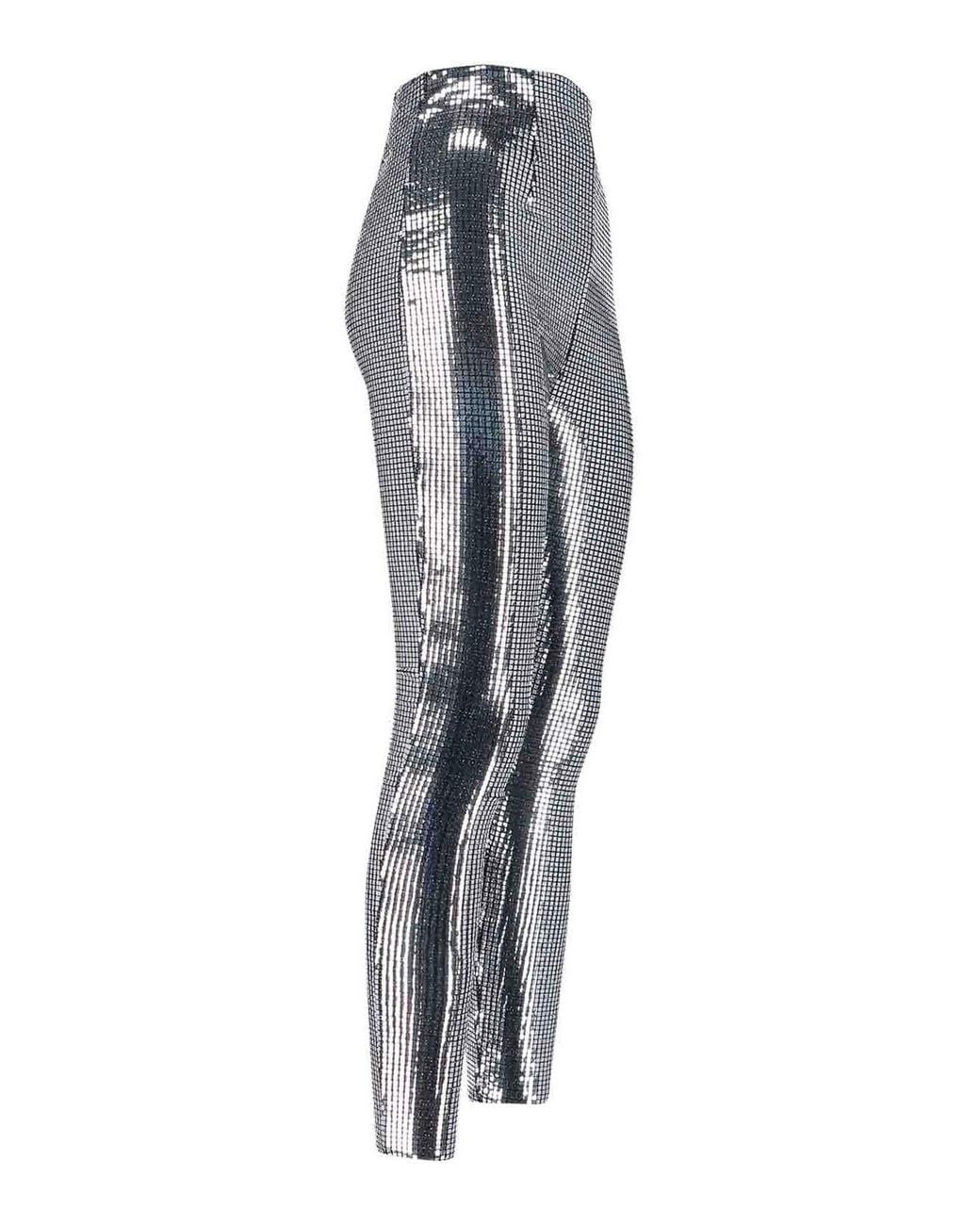 MM6 by Maison Margiela Gray Metallic Sequin Trousers