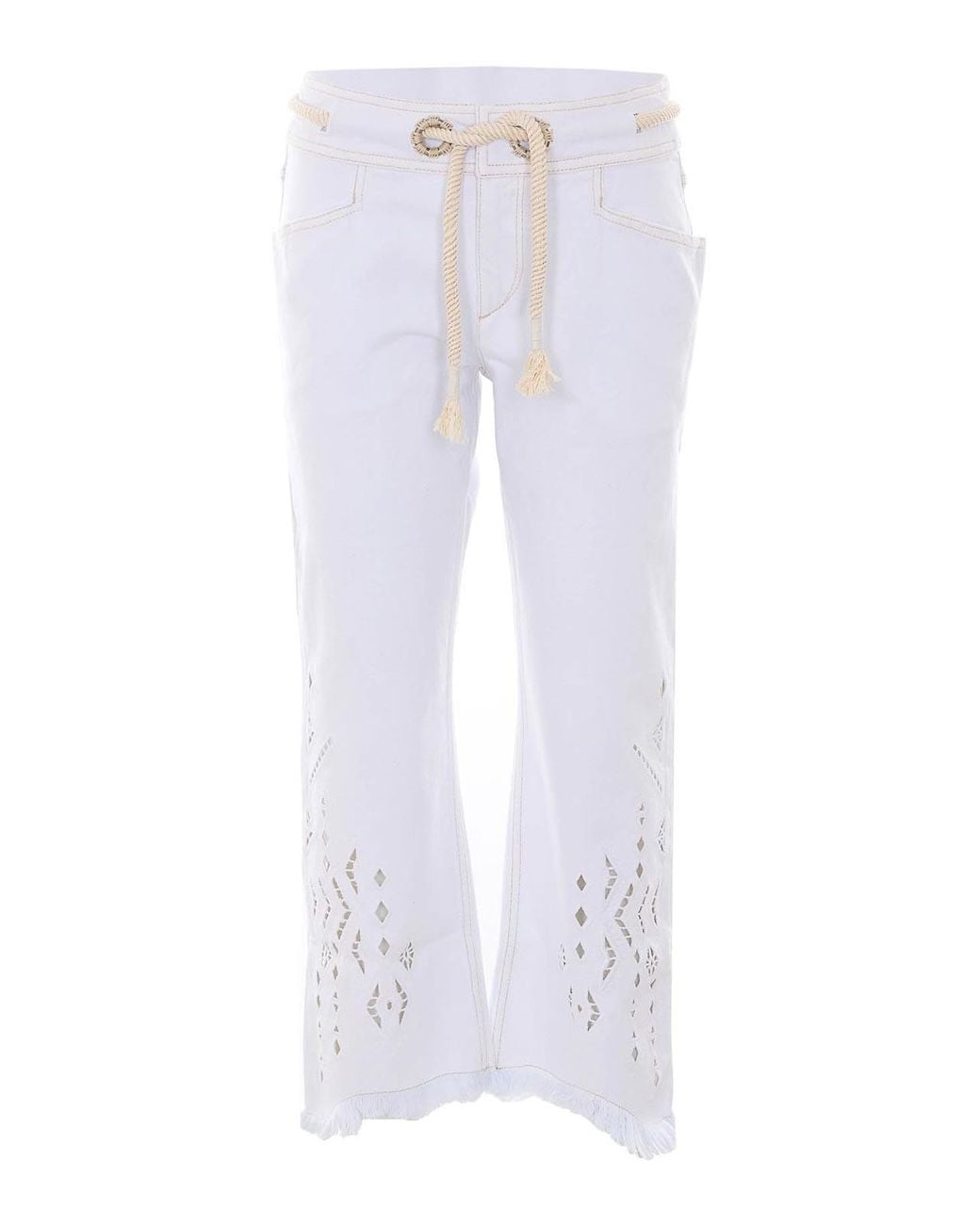 Isabel Marant White Alison Denim Jeans