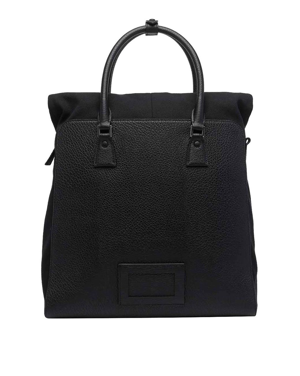 Maison Margiela Black Logo Backpack for men