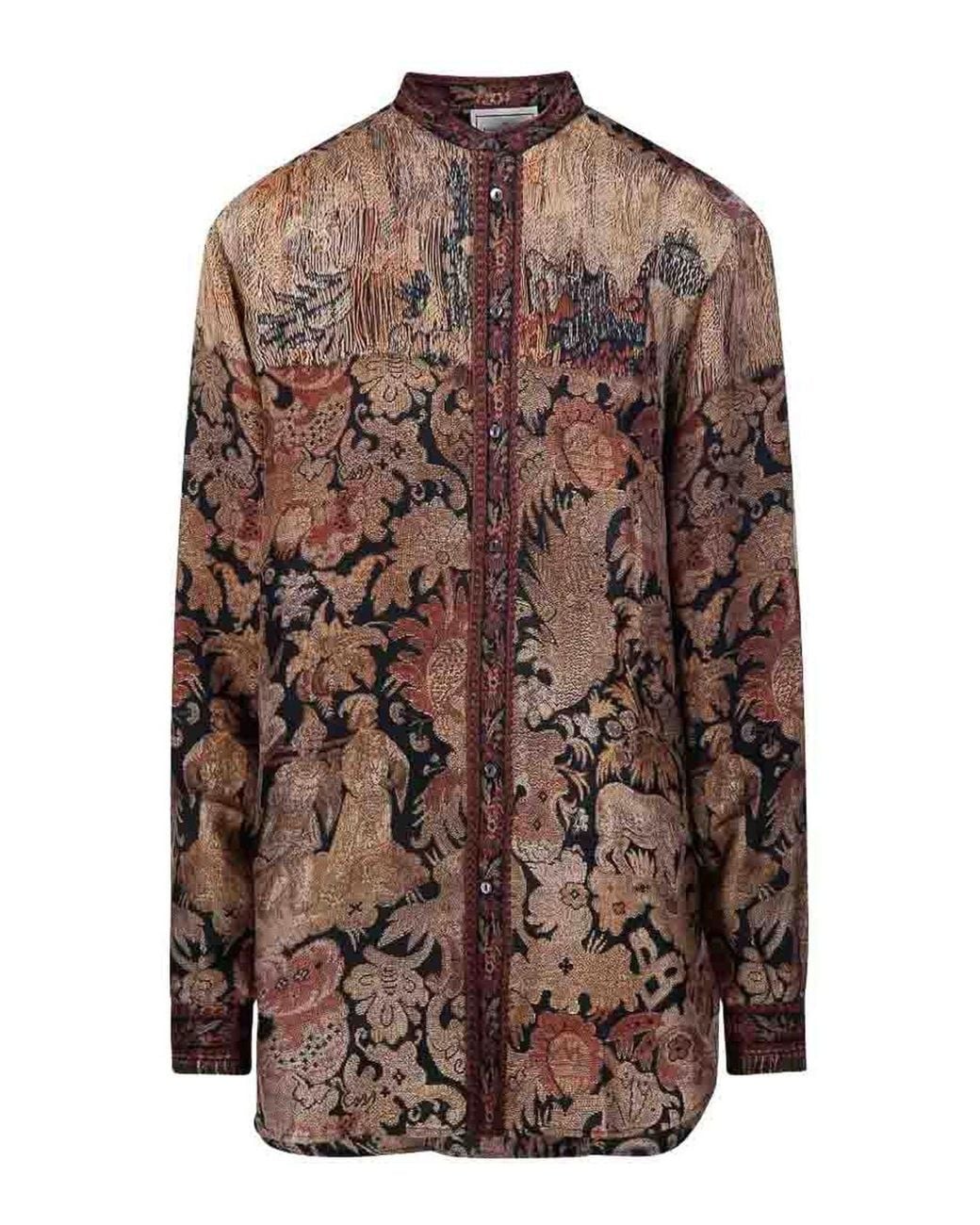 Pierre Louis Mascia Brown Aloe Shirt