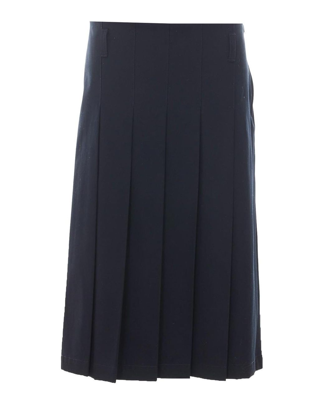 A.P.C. Blue Plissee Skirt