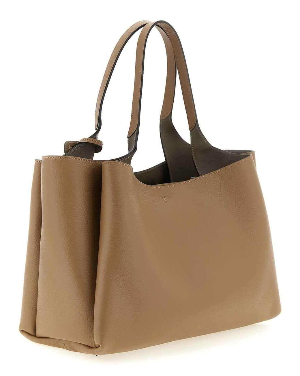 Tod's Brown Medium 'T Timeless' Shopping Bag
