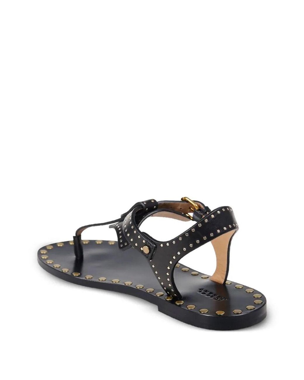Isabel Marant Black Joonya Studded Flat Sandals