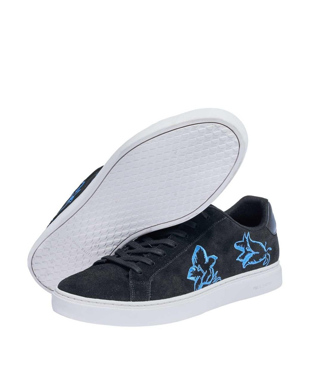 Paul Smith Blue Sneaker Rex Ricamo Fiori for men