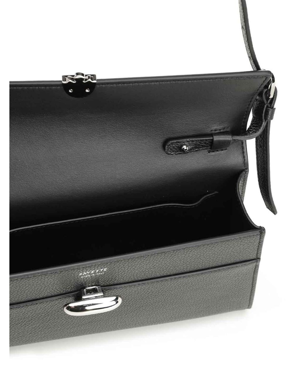 SAVETTE Black Symmetry Shoulder Bag