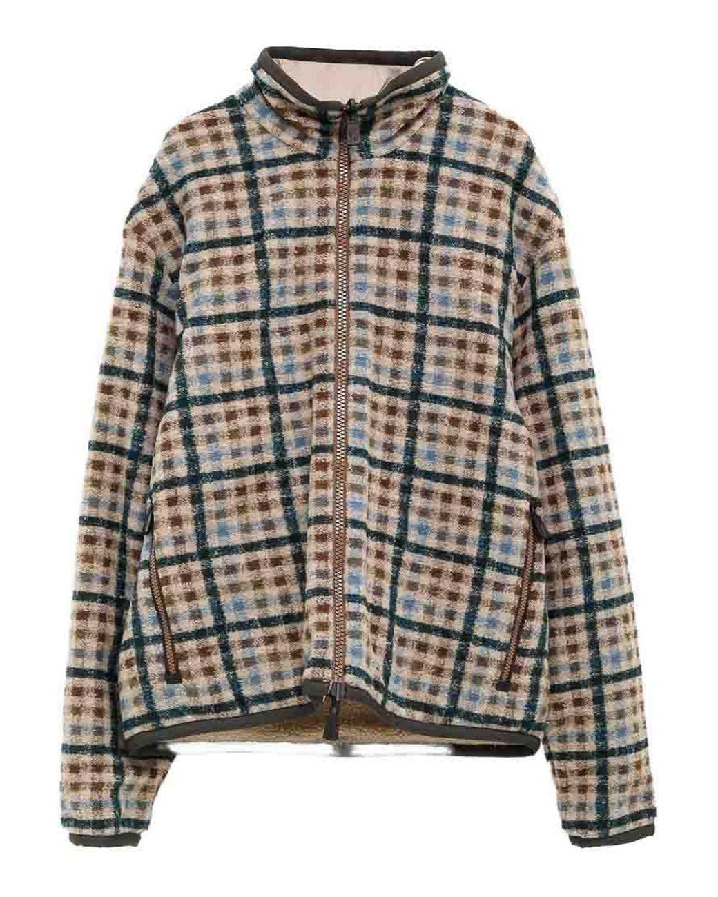 Moncler Black Grenoble Reversible Check Jacket for men