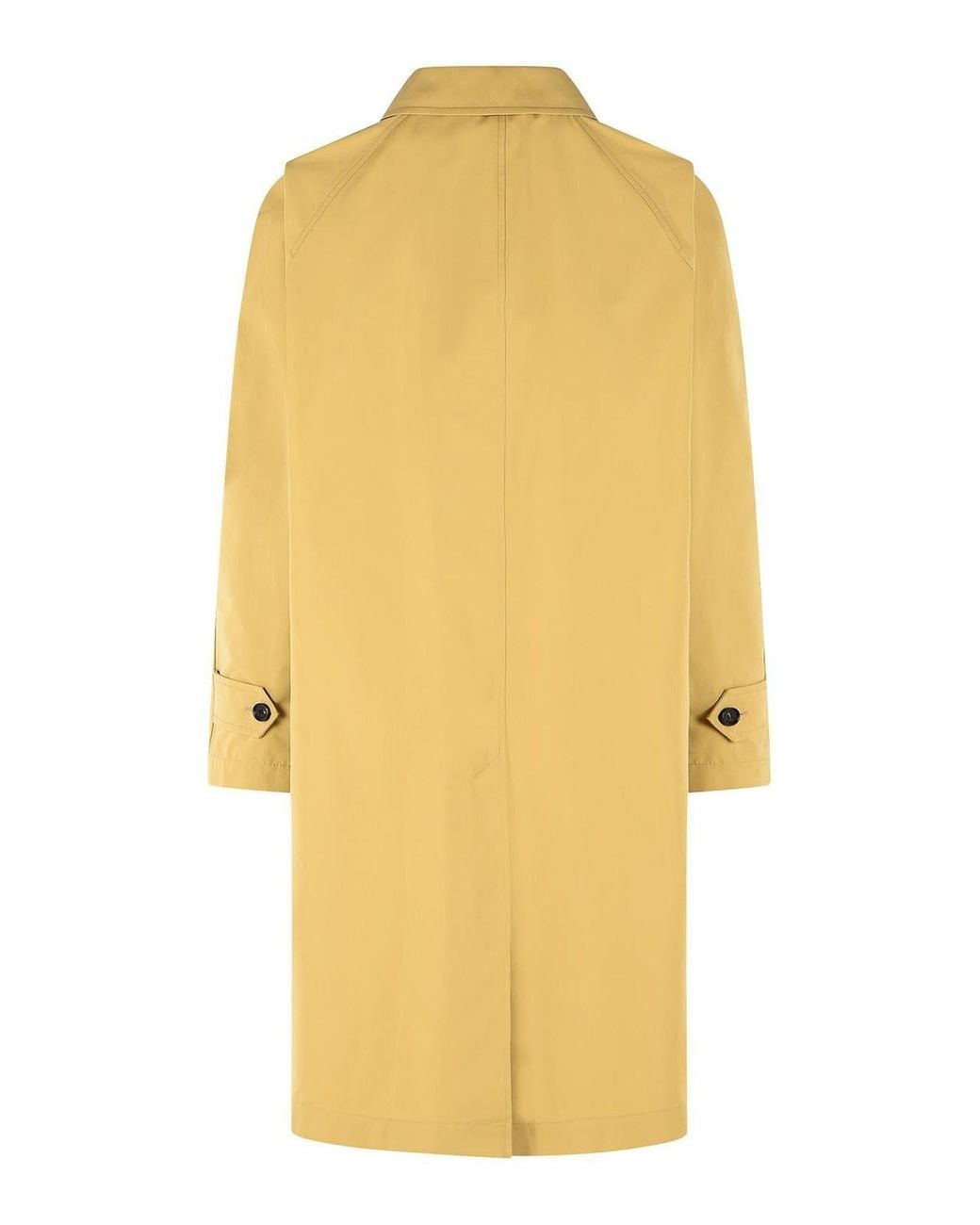 Burberry Yellow Hamper Long Cotton Raincoat for men