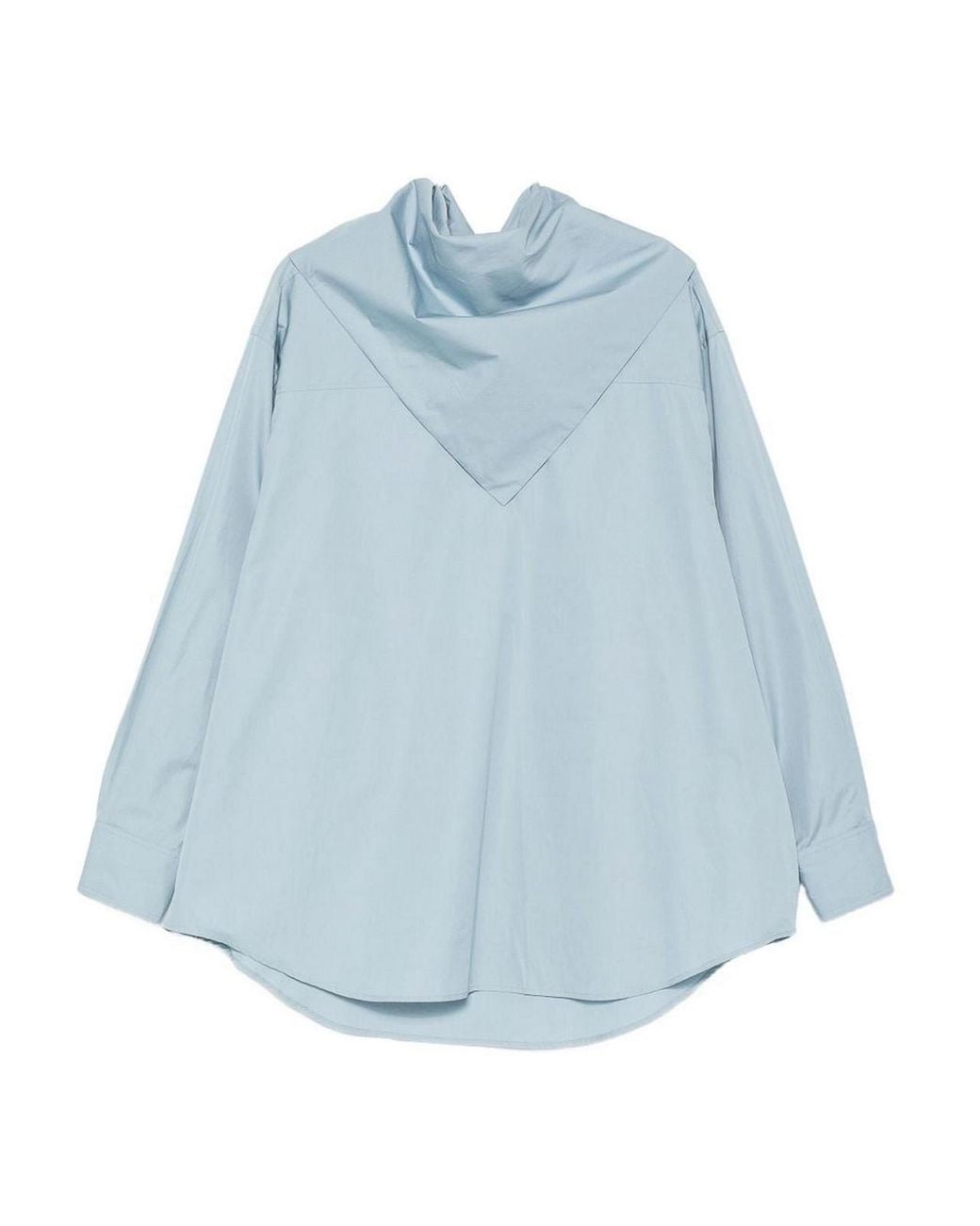AMI Blue Bandana Cotton Shirt