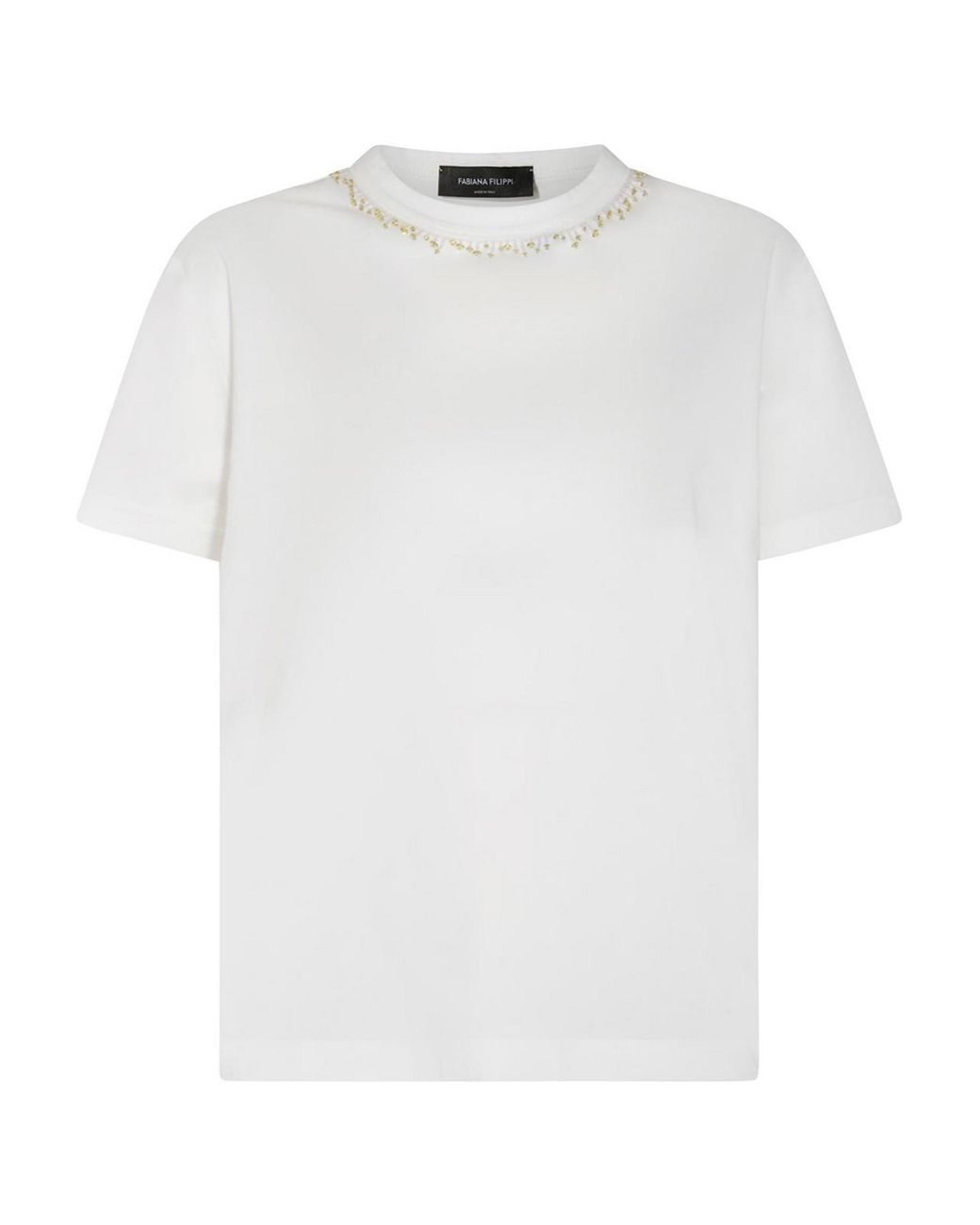 Fabiana Filippi White Cotton T-Shirt