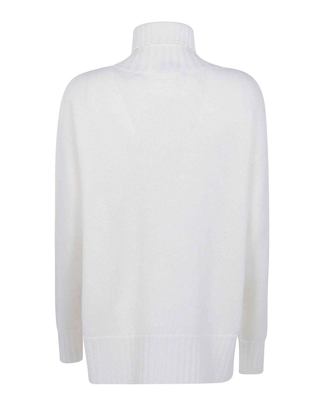 Drumohr White Turtle Neck Sweater