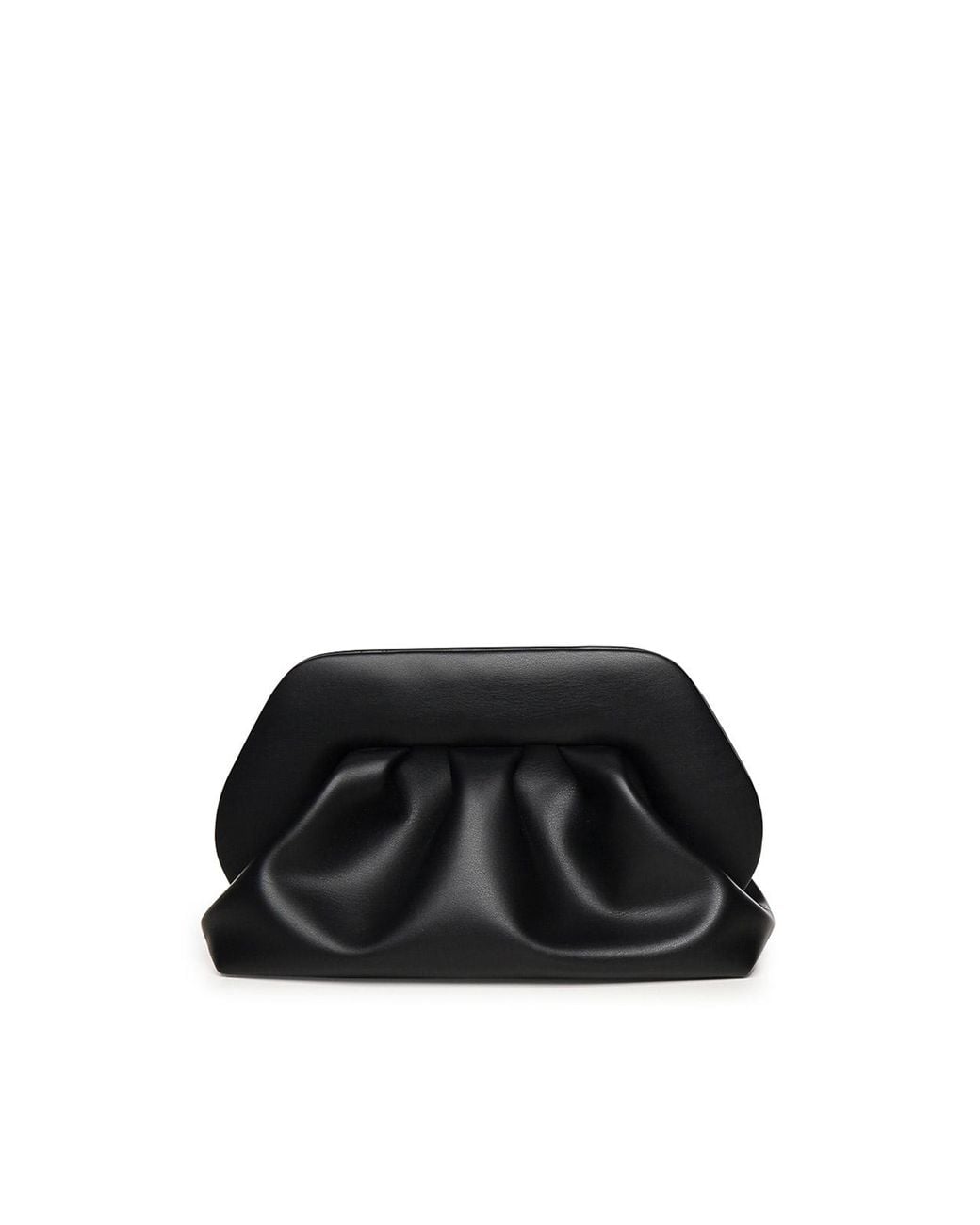 THEMOIRÈ Black Bios Vegan Fabric Medium Clutch