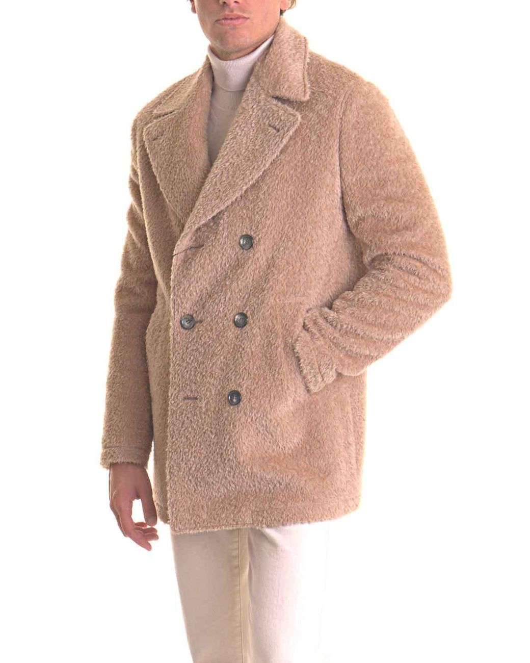 Canali Pink Coat for men