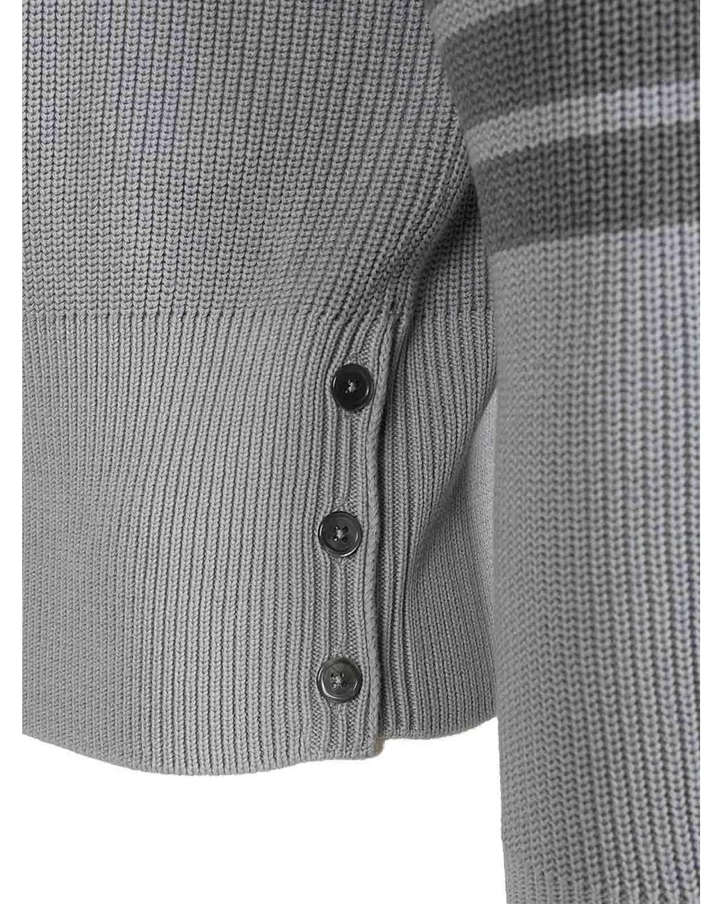 Suéter Cuello Redondo Thom Browne de hombre de color Gray
