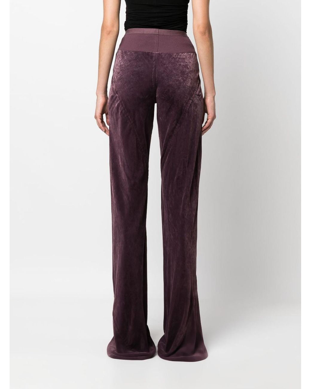 Rick Owens Purple Wide Trousers