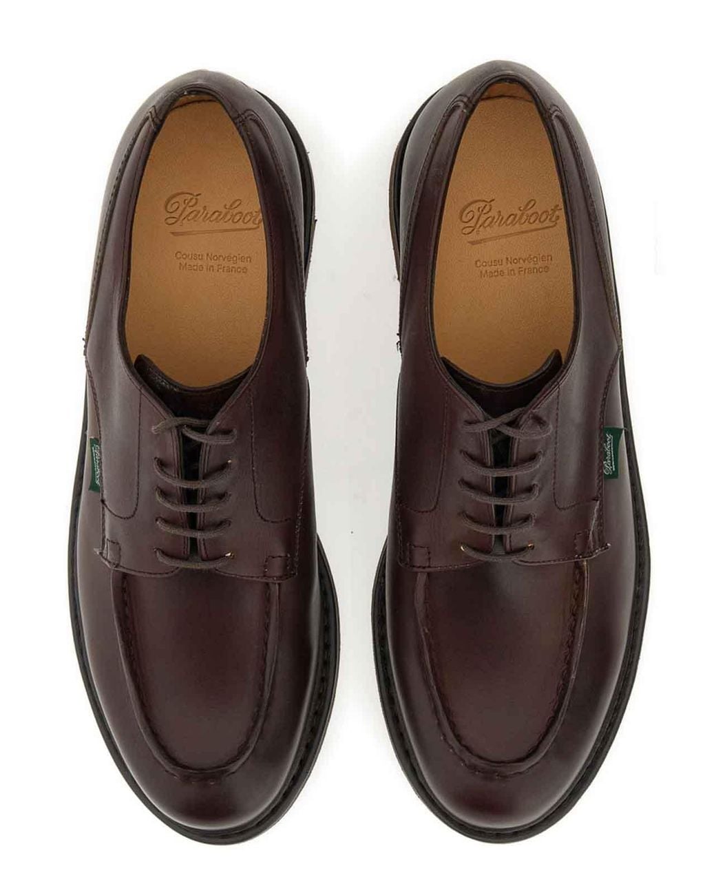 Paraboot Brown Stringata Chambord for men