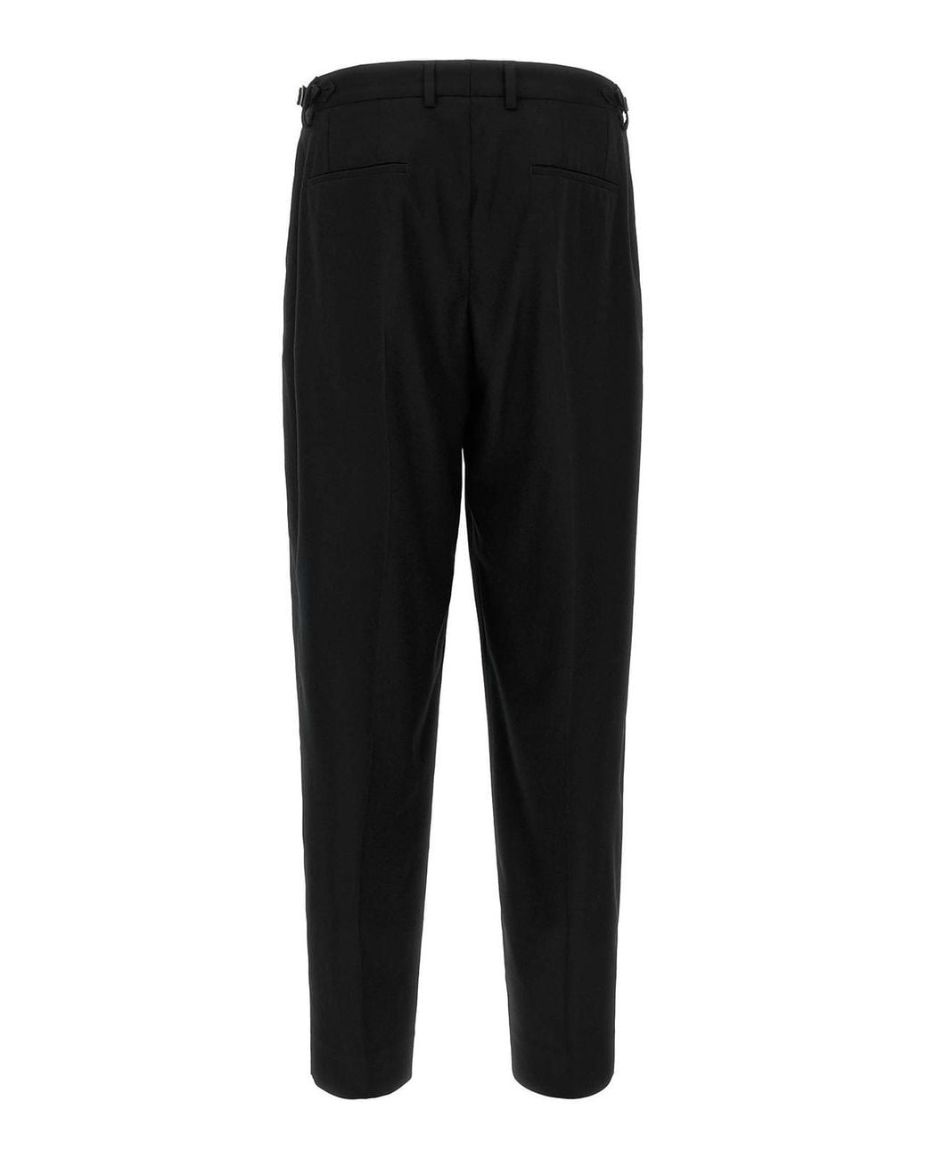 Dolce & Gabbana Black Flannel Trousers for men